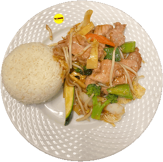 Schweinefleisch aus dem Wok