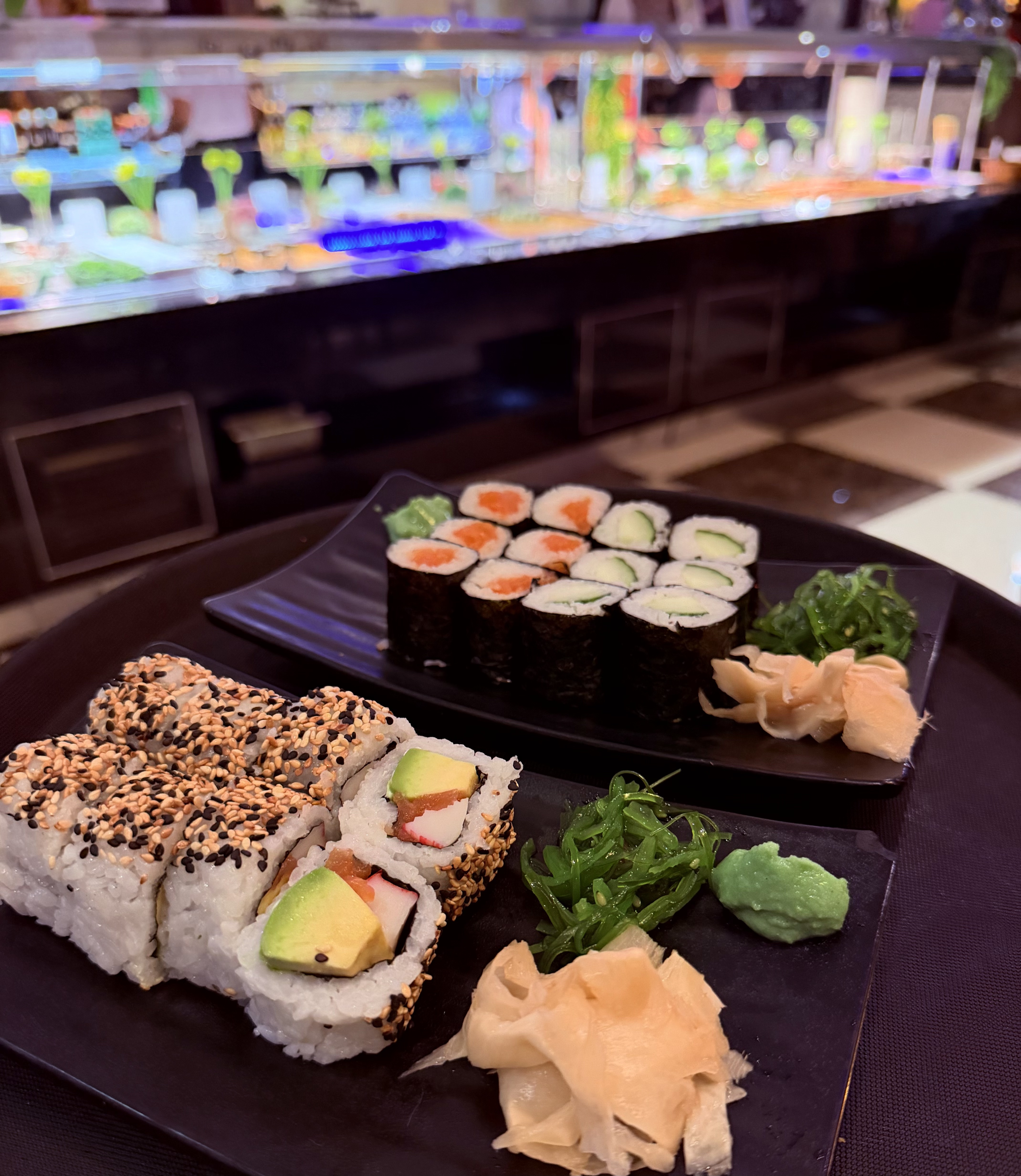 Auswahl asiatischer Gerichte bei Asia City